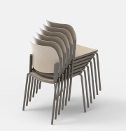 Chaises Adio empilables par 6