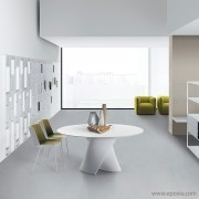 Chaise Aïku bicolore avec table 