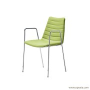 Chaise avec accoudoirs métal Cover