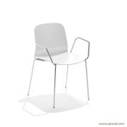 Fauteuil de collectivité 4 pieds Liù