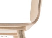 Chaise Babila bois, structure et dossier