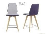 Tabouret de bar Moods #41, tissu bicolore