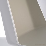 Coque bicolore blanc/tourterelle