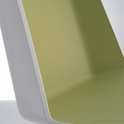 Coque bicolore blanc/vert olive