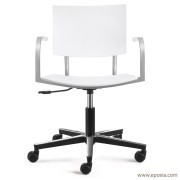 Chaise de bureau Bio, réglable en hauteur, assise et dossier en prolypropylène
