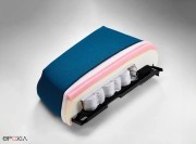 Option assise avec ressorts ensachés pour un confort maxi