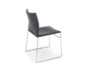 Chaise de collectivité C01 empilable par 8 en polypropylène ou par 4 en tissu