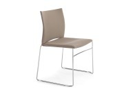 Chaise de collectivité C01 entièrement tapissée. Empilable par 4