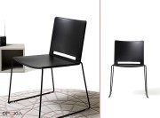 Chaise Slim pied luge