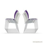 Chaises de conférence Carver, empilables