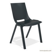 Chaise de conférence Monolink anthracite assise anthracite