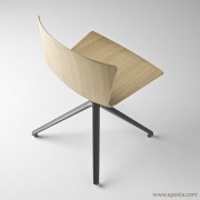Chaise réunion en bois Slam