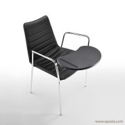 Chaise de conférence Cover avec tablette écritoire