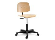 Chaise dactylo bois Tecnik