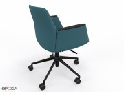 Fauteuil de bureau pivotant Alba, dosseir medium