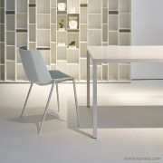 Chaise 4 pieds Aïku coque bicolore