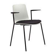 Chaise empilable Lottus 4 pieds et accoudoirs