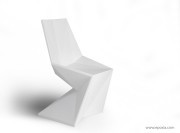 Chaise design Vertex blanche