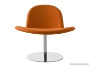 Fauteuil pivotant orange Orlando