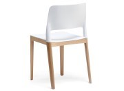 Chaise C700, assise et dossier polypropylène blanc