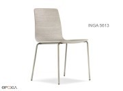 Chaise empilable Inga 5613, assise bois