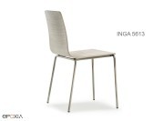 Chaise empilable Inga 5613, assise bois