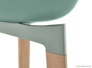 Chaise Flow Color pieds Cross bois