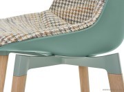 Chaise Flow Color pieds Cross bois