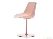 Chaise Flow color pied central rose 