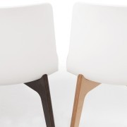Chaise Lottus Wood, pied en chêne ou chêne teinté
