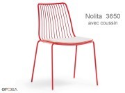 Chaise outdoor métal empilable Nolita 3650