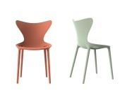 Chaise indoor ou outdoor, finition basic Melon et Amande