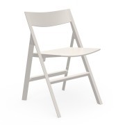 Chaise pliante outdoor, écrue, modèle Quartz de chez Vondom