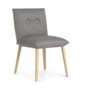 Chaise visiteur Soda tissu gris