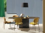 Chaises de réunion Blume avec table Aero par Pedrali