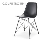 Chaise pied design assise cuir Coupé