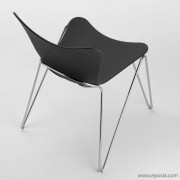 Chaise Trip anthracite empilable
