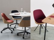 Chaise sur roulette Kaiak de chez Enea.