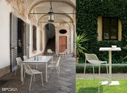 Chaises de jardin et tabouret de bar Round