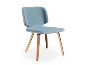 Chaise Wrap S NY, pieds bois