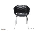 Fauteuil empilable Uni Ka 594, coque polypropylène