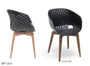 Fauteuil, pieds bois Uni Ka 599