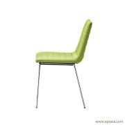 Chaise visiteur Cover 4 pieds chromés