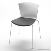 Chaise Slam de base avec assise tapissée 