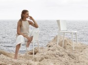 Chaise et fauteuil Africa, polypropylène blanc