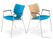 Chaises de conférence Lynx I avec accoudoirs