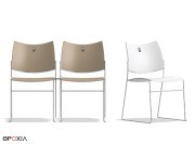 Chaises de conférence Curvy avec numérotation (option)