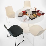 Chaise Lottus pied luge