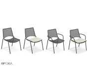 Chaise et fauteuil outdoor Ala