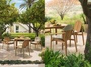 Chaises et fauteuils de jardin en bois Twins